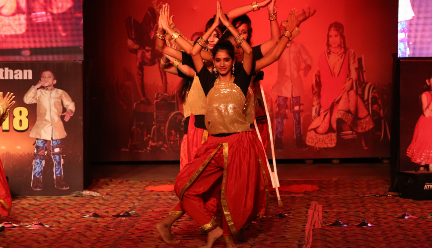 ifferently abled participants performing at the NGO Australia talent show